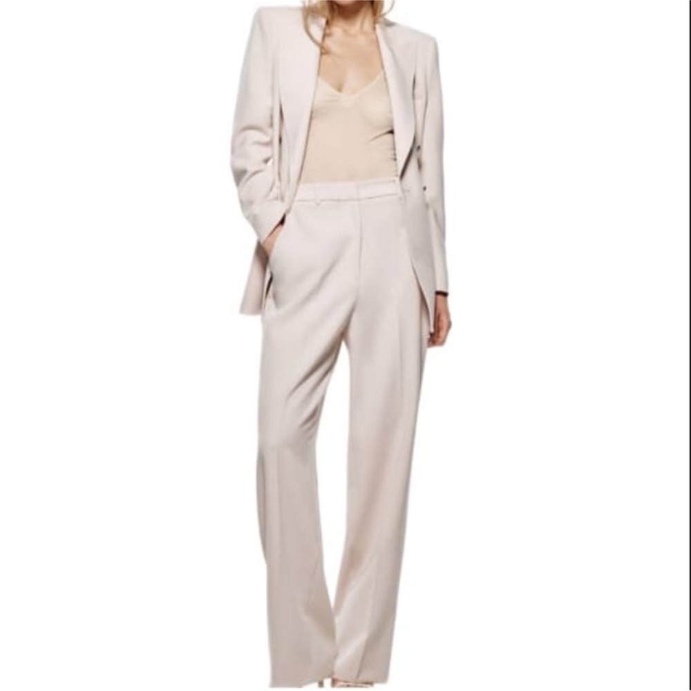 Zara Cream Women's Trousers